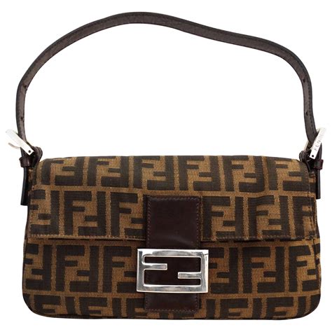 fendi black monogram bag|Fendi monogram baguette bag.